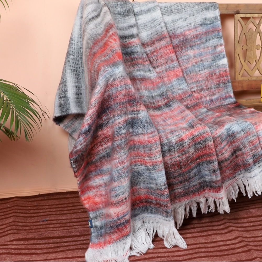 Pottery Barn Made in India Multicolor‎ Woven Throw Blanket